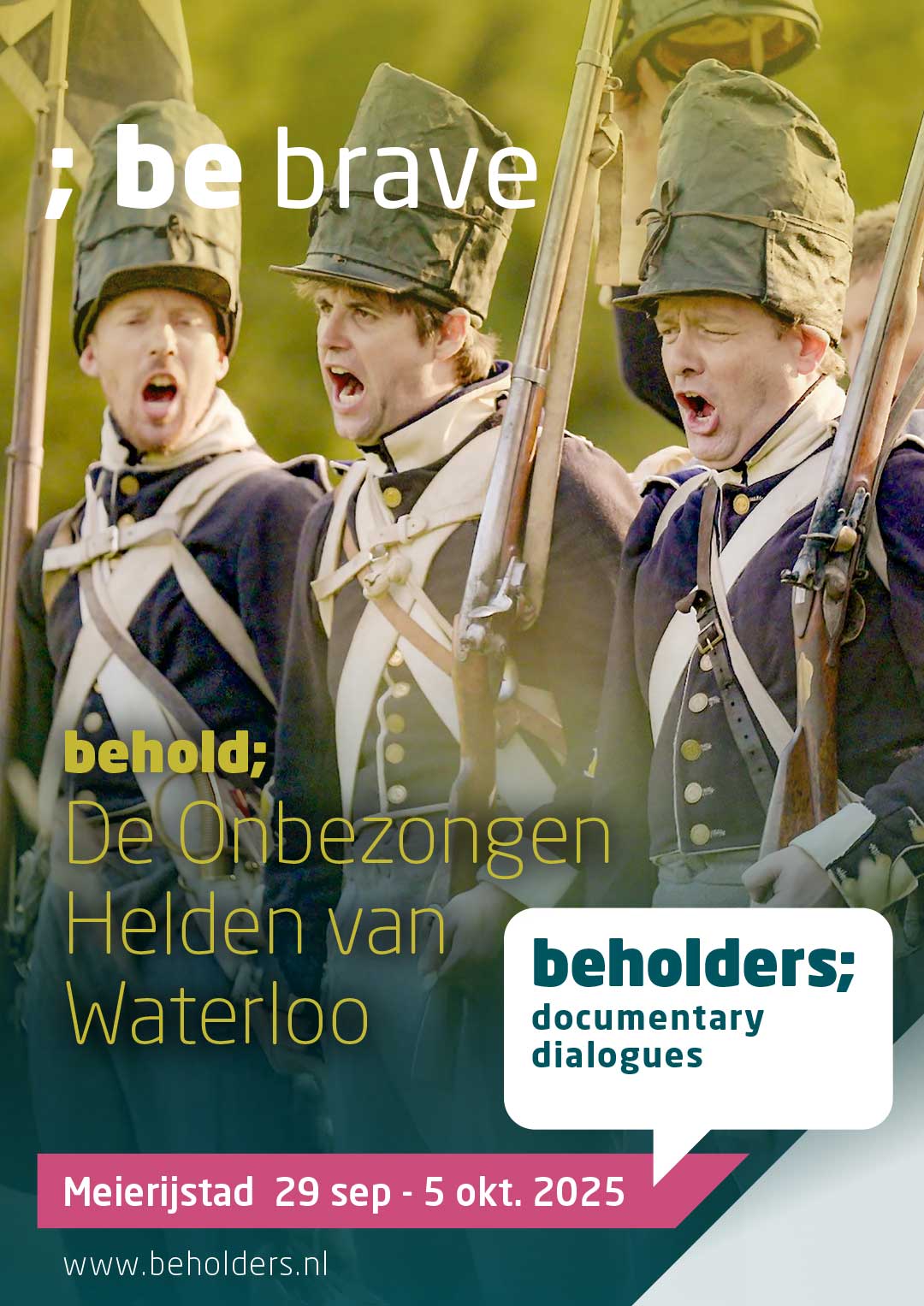 De Onbezongen Helden van Waterloo - Beholders 2025 - Poster